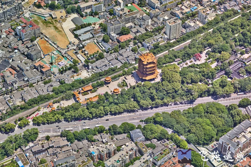 一樓一閣，均以數字化方式呈現——實(shí)景三維“復刻”大美武漢